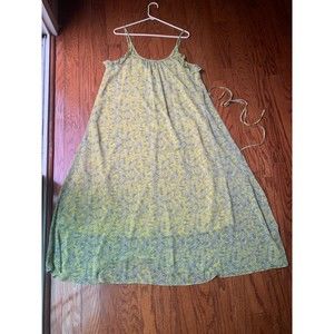 Who What Wear Maxi Floral Lemon Dress Size L